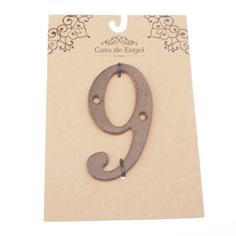 Litinové číslo "9", 10/100