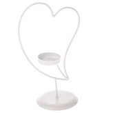 Kovový svícen - srdce, 0/20