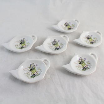 Keramická podložka s motivem levandule - sada 6ks, 6/24