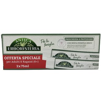 Antica Erboristeria zubní pasta Freschezza s mátou a zinkem 2x75ml