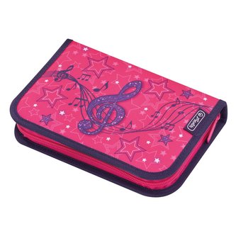 Herlitz - Plný penál, 2 chlopně, Houslový klíč