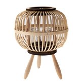 Bambusová lucerna se sklem, 0/12