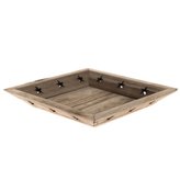 Dřevěný podnos s hvězdami - natur, 0/108