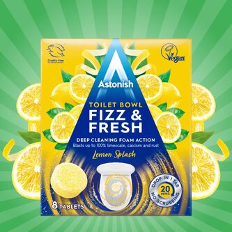 Astonish Fizz & Fresh aktivní tablety do WC Lemon - 8ks