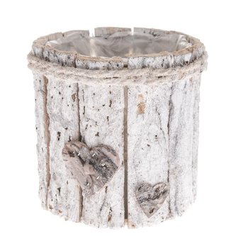 Dřevěný obal na květináč s PVC, 0/24