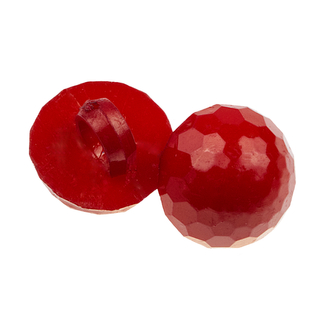Knoflík pecka - červená - prům. 11 mm