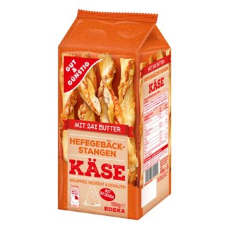 GG Sýrové tyčinky z kynutého těsta 150g GG Sýrové tyčinky z kynutého těsta 150g