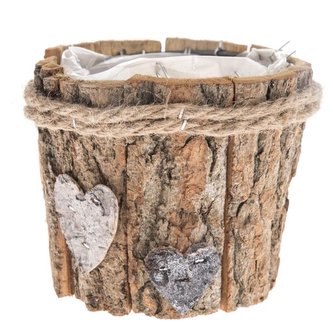 Dřevěný obal na květináč s PVC, 0/40