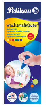 Vosk.pastelky 6barev Myška/KR