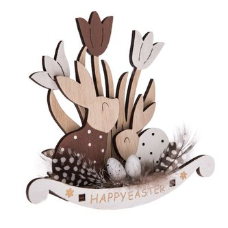 Dřevěná jarní dekorace, 6/54