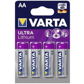 Baterie "Ultra Lithium", AA, 4 ks, VARTA