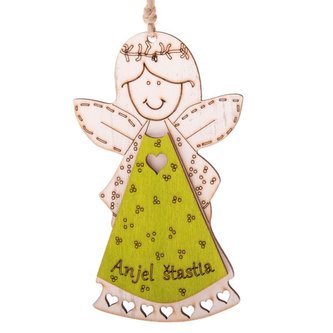 Dřevěný anděl s nápisem, 0/200