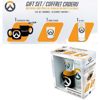 Hrnek dárkový set - Overwatch Pack Logo