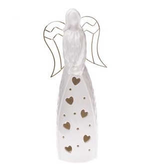 Porcelánový svícen - anděl, 2/12