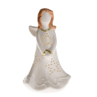 Porcelánový anděl s LED světlem, 6/72