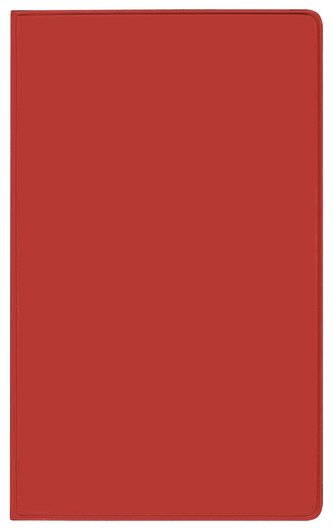 Taschenkalender Pluto geheftet PVC rot 2023