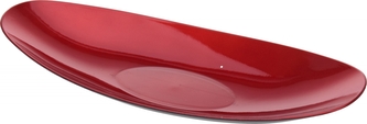 Dekorační tác červený 40x16x6 cm ovál