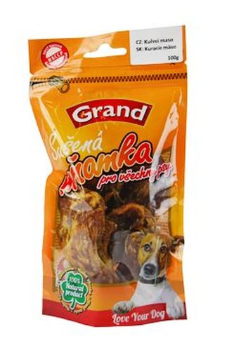 GRAND Suš. Mňamka kuř.maso 100g