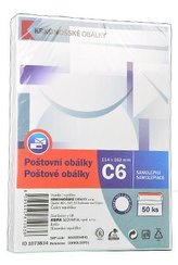 Obálka bílá samolepící C6  50ks 114x162mm
