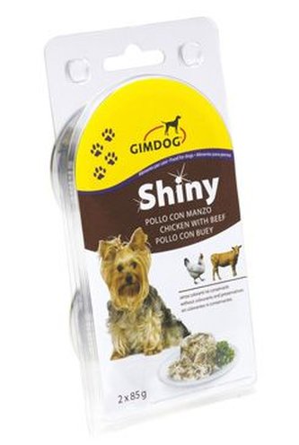 Gimdog konz. ShinyDog kuře/hovězí 2x85g