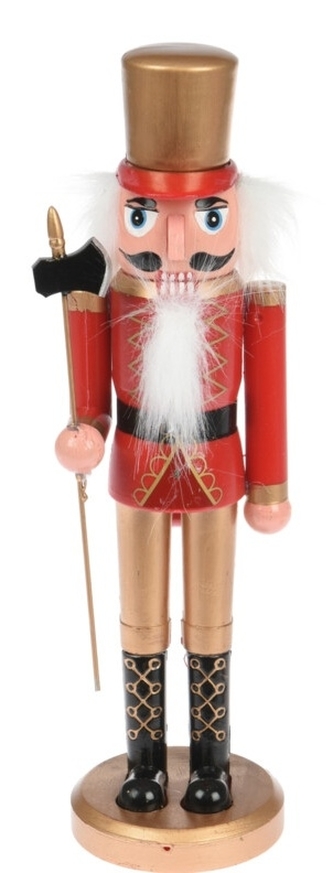 Louskáček červený voják 28x7x7 cm