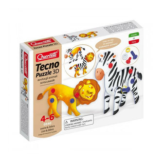 Tecno Puzzle 3D lev a zebra Tecno Puzzle 3D lev a zebra