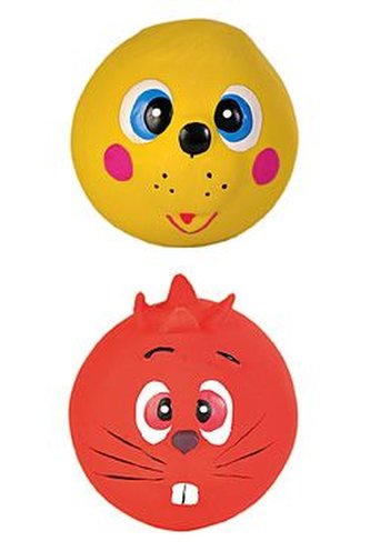 Hračka pes Míč Xichtík guma 6cm TR 1ks - více druhů