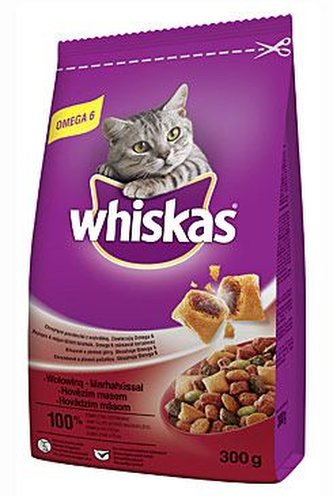 Whiskas Dry s hovězím masem 300g