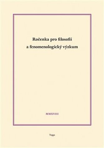 Ročenka pro filosofii a fenomenologický výzkum 2018