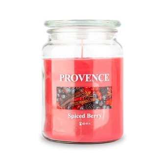 SVÍČKA VE SKLE S VÍČKEM 510G SPICED BERRY,1 KNOT