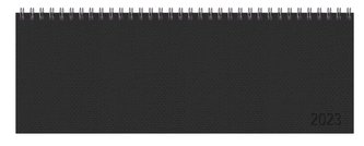 Tischquerkalender Professional Premium schwarz 2023