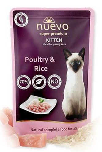 Nuevo kotě kapsa drůbeží s rýží 85g