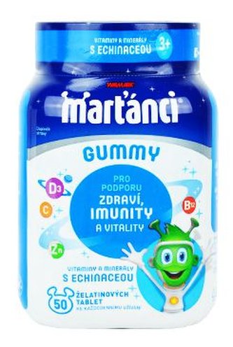 Multivitamin Marťánci Gummy s Echin. 50ks Walmark