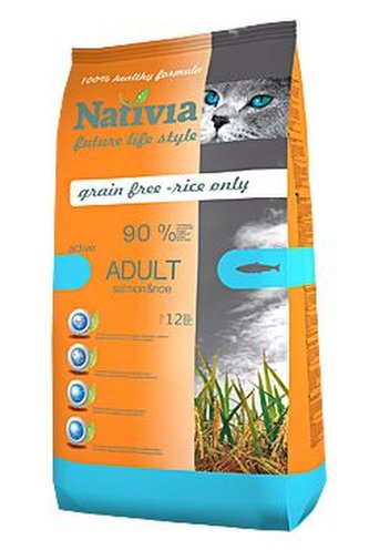 Nativia Cat Adult Salmon&Rice Active 1,5kg