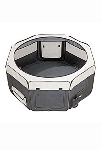 Box sklád. nylon štěně 74x74x35cm grey/black new