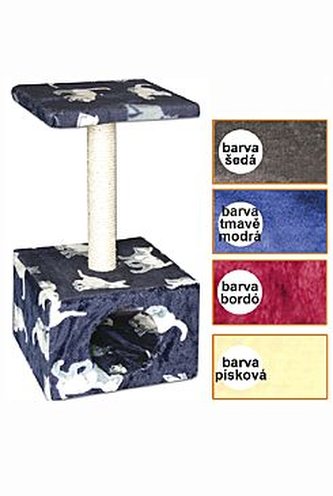 Škrabadlo Carmen šedé 30x30x57