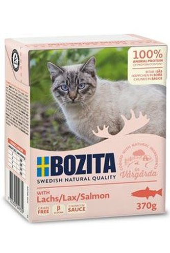 Bozita Cat kousky v omáčce s lososem Tetrapak 370g