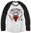 Pánské tričko Stranger Things: Hellfire Club Crest (XL) bílá bavlna, tříčtvrteční rukáv