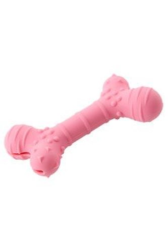 Hračka pes BUSTER Flex Bone, růžová 16cm