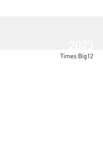 Buchkalender Times Big12 Einlage 2023