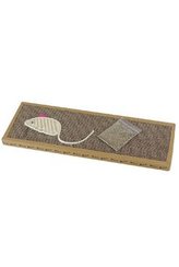 Škrabadlo lepenkové s šantou kočičí 38x12x1,8cm