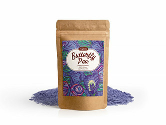 zKokosu Prášek z motýlího hrachového květu Butterfly Pea 10 g