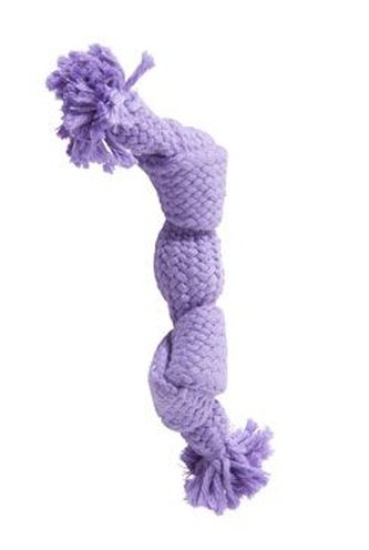 Hračka pes BUSTER Pískací lano, fialová, 23 cm, S