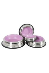 Miska nerez protiskluz pes MERENDA 225ml růžová Zolux