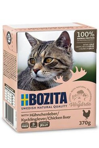 Bozita Cat kousky v želé s kuřecími játry TP 370g