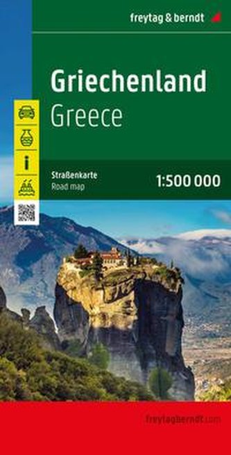 Griechenland, Straßenkarte 1:500.000, freytag & berndt