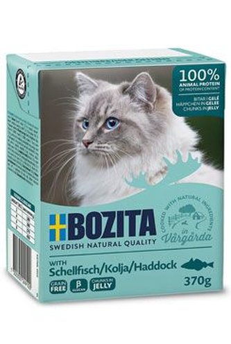 Bozita Cat kousky v želé s treskou TP 370g
