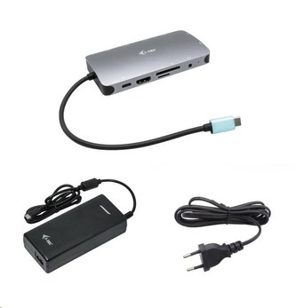 i-tec USB-C Metal Nano Dock HDMI/VGA with LAN + PD 100 W + zdroj 112W (PD 100W)