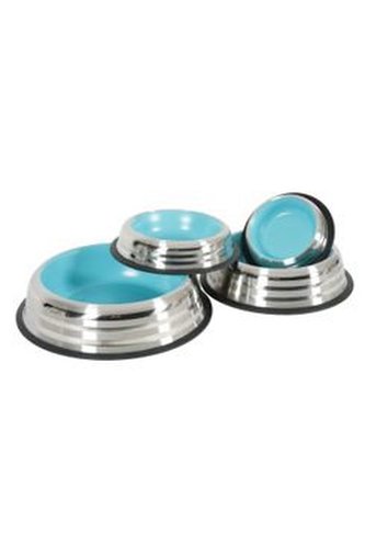 Miska nerez protiskluz pes MERENDA 1l modrá Zolux