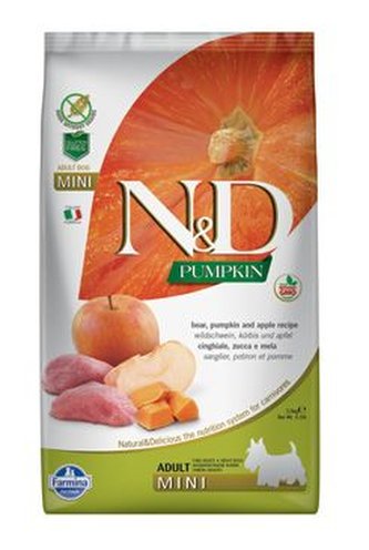 N&D Pumpkin DOG Adult Mini Boar & Apple 2,5kg